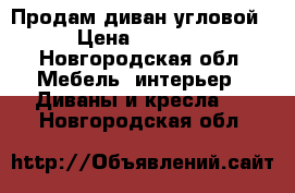 Продам диван угловой  › Цена ­ 10 000 - Новгородская обл. Мебель, интерьер » Диваны и кресла   . Новгородская обл.